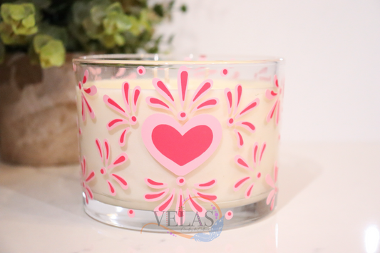 Te Amo 3 wick candle